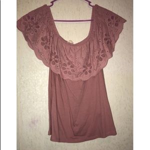 Off the shoulder shirt